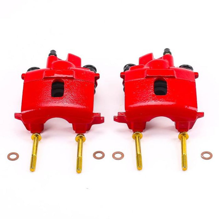 Étriers arrière rouges Power Stop 99-04 Chrysler 300M sans supports - Paire