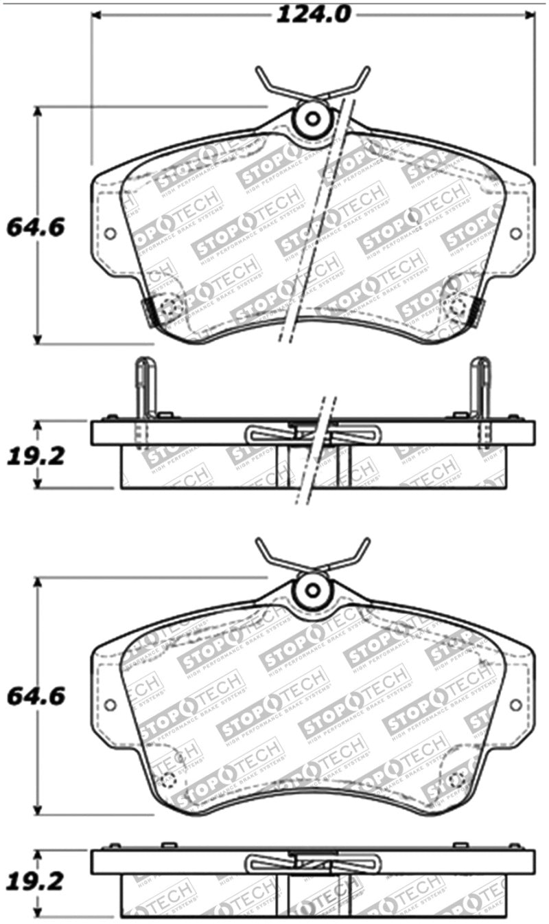 Plaquettes de frein avant StopTech Performance 03-05 Dodge SRT-4