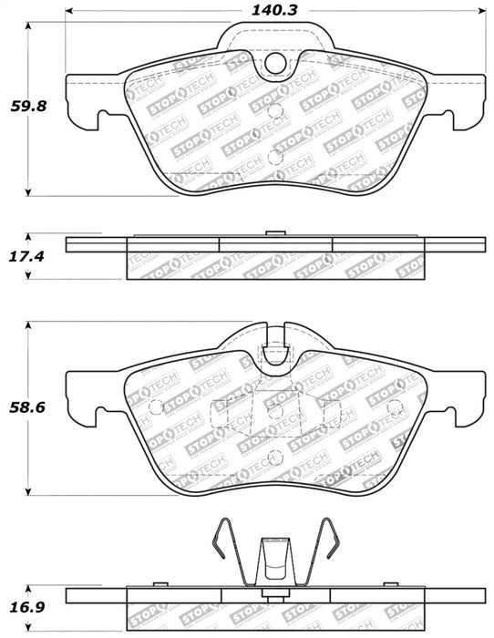 StopTech Performance 02-06 Mini Front Brake Pads