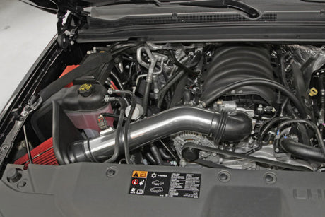 Kit d'admission d'air Spectre 14-15 GM Silverado/Sierra V8-5.3LF/I - Poli avec filtre rouge