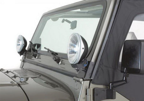 Support de charnière de pare-brise pour Jeep Wrangler (TJ) Rampage 1997-2006 - Noir