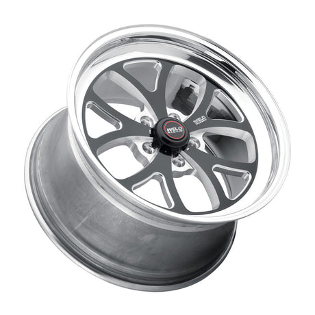 Roue noire Weld S76 18x9 / 5x115 BP / 6,1 po BS (plaquette haute) - Sans verrou de talon