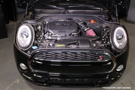 Kit d'admission d'air hautes performances Mishimoto 14-16 Mini Cooper S 2.0L - Noir froissé
