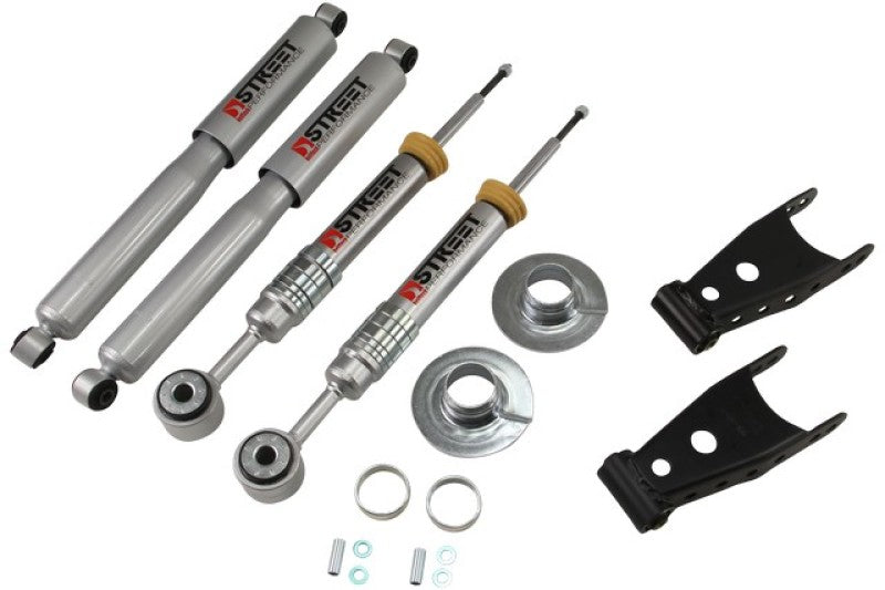 Kit d'abaissement Belltech 09-13 Ford F150 toutes cabines à caisse courte 2 roues motrices avec amortisseurs SP +1 à -3 po avant/2 po arrière