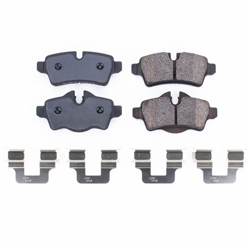 Power Stop 07-15 Mini Cooper Rear Z17 Evolution Ceramic Brake Pads w/Hardware