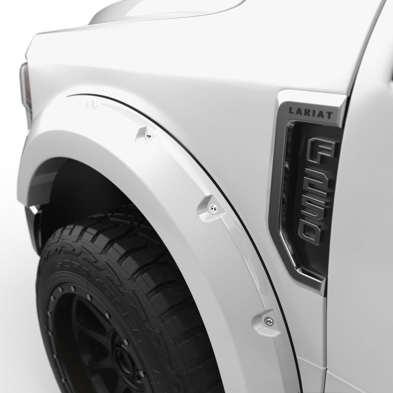 EGR 2017 Ford Super Duty Bolt-On Look Color Match Fender Flares - Set - Oxford White