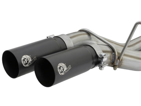 Échappement arrière Cat aFe POWER Rebel Series 3 pouces 409 SS avec embouts noirs 17 Ford F-150 Raptor V6-3,5 L