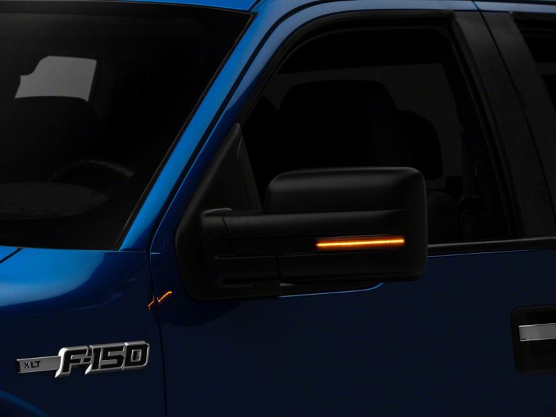 Clignotants LED séquentiels montés sur rétroviseur Raxiom 09-14 Ford F-150 Axial Series - Fumé