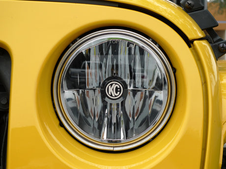 Phare à DEL Gravity DOT de 7 po pour Jeep JK 07-18 de KC HiLiTES (pas pour Rubicon/Sahara) (système de paire)