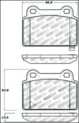 Plaquettes de frein arrière StopTech Performance 08+ Mitsubishi Evolution X