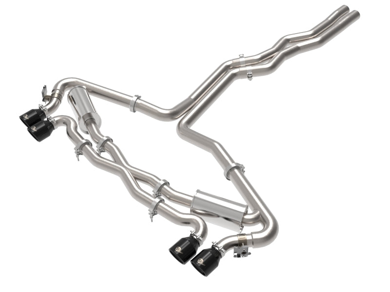 aFe 20-22 Audi RS6 Avant V8 4L (tt) MACH Force-Xp 3 pouces à 2,5 pouces 304 SS Cat-Back avec embout noir