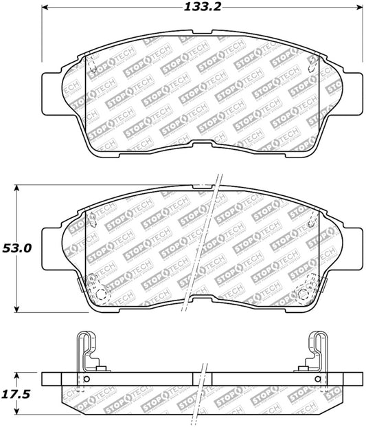 StopTech Street Select Brake Pads - Front