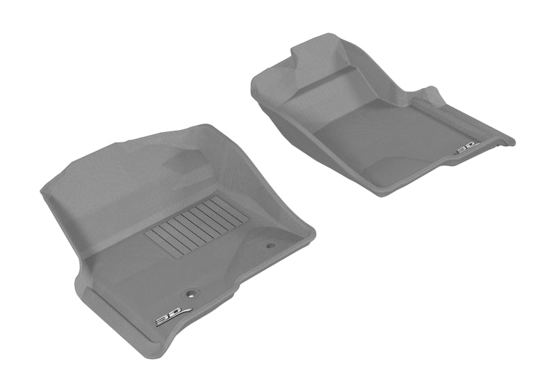 Tapis de sol 3D MAXpider 2010-2014 Ford F-150 Standard/Supercab/Supercrew Kagu 1ère rangée - Gris