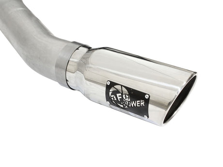 Échappement aFe Atlas 4 pouces Cat-Back en acier aluminisé 2015 Ford F-150 V6 3,5 L (tt) Embout poli