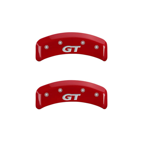 Couvre-étriers MGP 4 gravés à l'avant Mustang gravés à l'arrière SN95/GT finition rouge argent ch