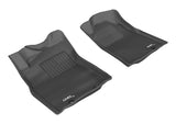 Tapis de sol 3D MAXpider 2012-2015 Toyota Tacoma Reg/Acs Cab Kagu 1ère rangée - Noir