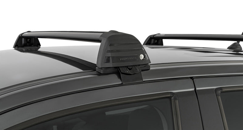 Barres de toit affleurantes à 2 barres Rhino-Rack 11-20 pour Ford Ranger PX 4 portes Double Cab Vortex ROC25 - Noir