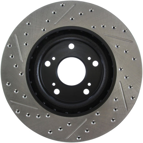 Rotor avant gauche rainuré et percé StopTech 02-06 Acura RSX Type S / 06-09 Honda Civic Si