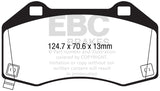 Plaquettes de frein avant EBC 2017+ Fiat 124 Spider 1.4L Turbo Abarth Yellowstuff
