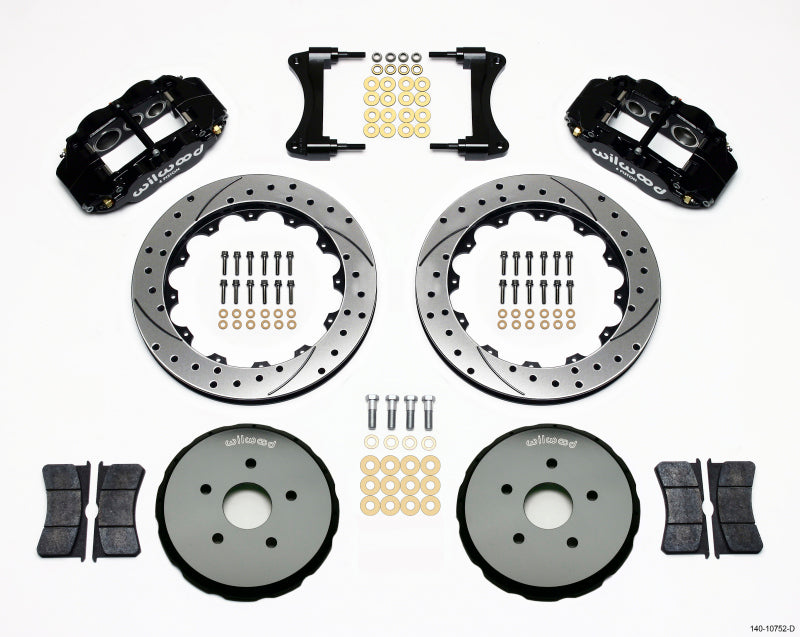 Kit de chapeau avant Wilwood Narrow Superlite 6R 12,88 pouces percé pour Toyota Matrix 2008
