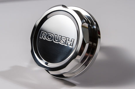 Bouchon de radiateur en billette polie Roush pour Ford Mustang 1996-2018