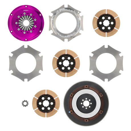 Embrayage à disque rigide en céramique Exedy 1990-1996 Nissan 300ZX Turbo V6 Hyper Triple avec couvercle de type poussoir