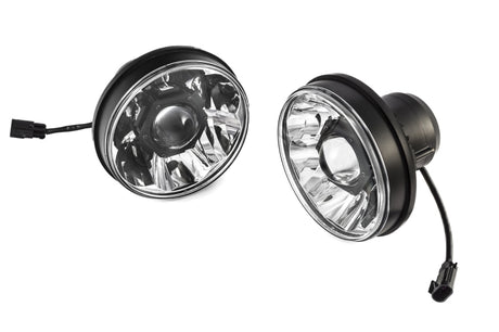 Phares à LED Pro DOT Gravity de 7 po pour Jeep JK 07-18 de KC HiLiTES (pas pour Rubicon/Sahara) (système de paire)