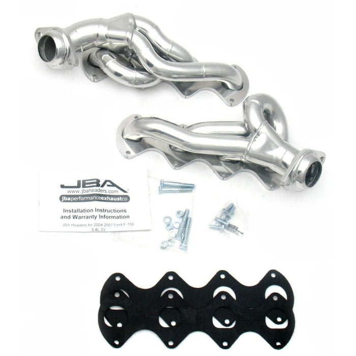 Collecteur d'échappement JBA 05-10 Ford F-Series 5,4 L 3V 1-5/8 po primaire argent Ctd Cat4Ward