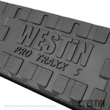 Westin 2019 Chevrolet Silverado Double Cab w/ 6.5in Bed PRO TRAXX 5 W2W Oval Nerf Step Bars - Black
