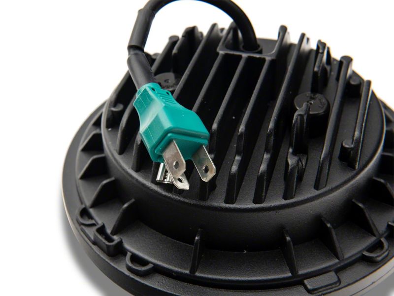 Phares à LED Raxiom 07-18 Jeep Wrangler JK Axial Spider avec halo Angel Eye - Boîtier noir (lentille transparente)