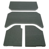 Tapis de protection pour toit de Jeep Wrangler JK 4 portes DEI 07-10 - 4 pièces - Noir