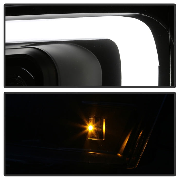 Phares de projecteur Spyder 07-14 Chevy Suburban/1500/2500/Tahoe V2 tout noir PRO-YD-CSUB07V2-DRL-BKV2