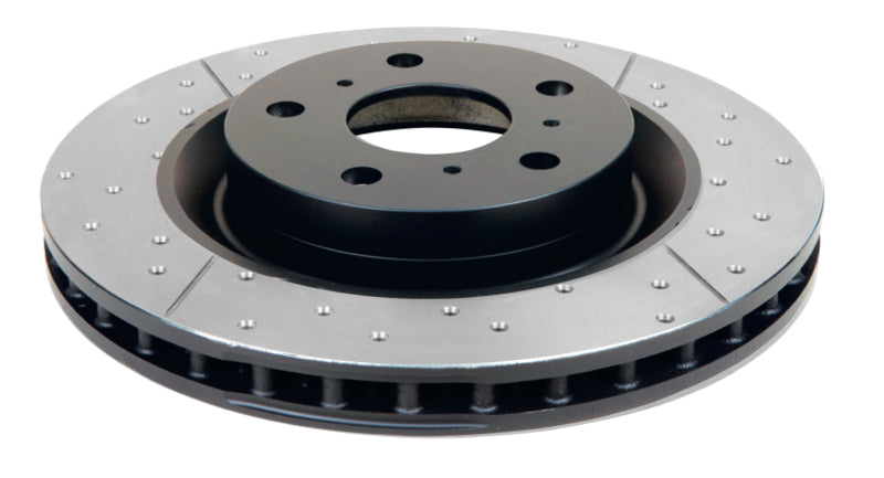 Rotor avant percé et fendu DBA 05-10 Mustang GT / 11-13 V6 Street Series, moyeu noir