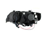 Phares de projecteur ANZO 2000-2003 BMW X5 avec halo noir