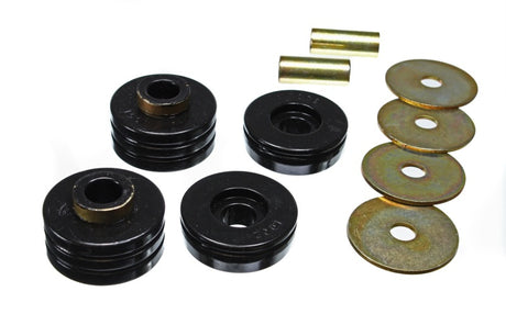 Ensemble de supports de transmission noirs Energy Suspension 66-77 Ford Bronco 4WD