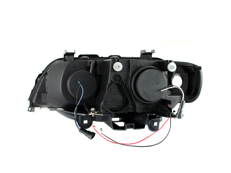 Phares de projecteur ANZO 2000-2003 BMW X5 avec halo noir