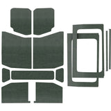 Kit de garniture de pavillon complet DEI 18-23 pour Jeep Wrangler JL 4 portes Boom Mat - 13 pièces - Gris