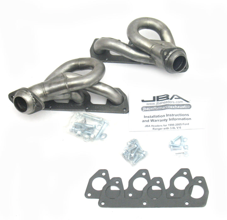 JBA 02-08 Ford Ranger 3.0L V6 sans EGR 1-1/2 po primaire brut 409SS Cat4Ward