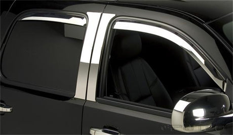 Déflecteurs de fenêtre chromés Element pour Chevrolet Silverado HD 14-14 - Cabine multiplace (ensemble de 4)