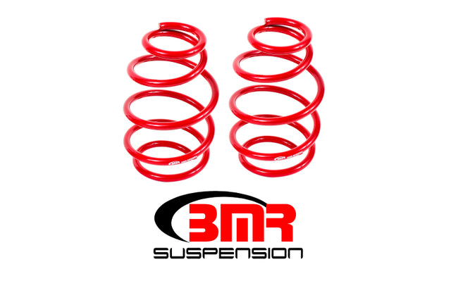 BMR 10-15 5th Gen Camaro V8 Front Lowering Springs - Red BMR Suspension