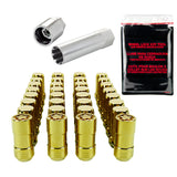 Kit d'installation de 8 cosses McGard SplineDrive Tuner avec verrous et outil (cône) M14X1,5 / 1 po Hex - Or