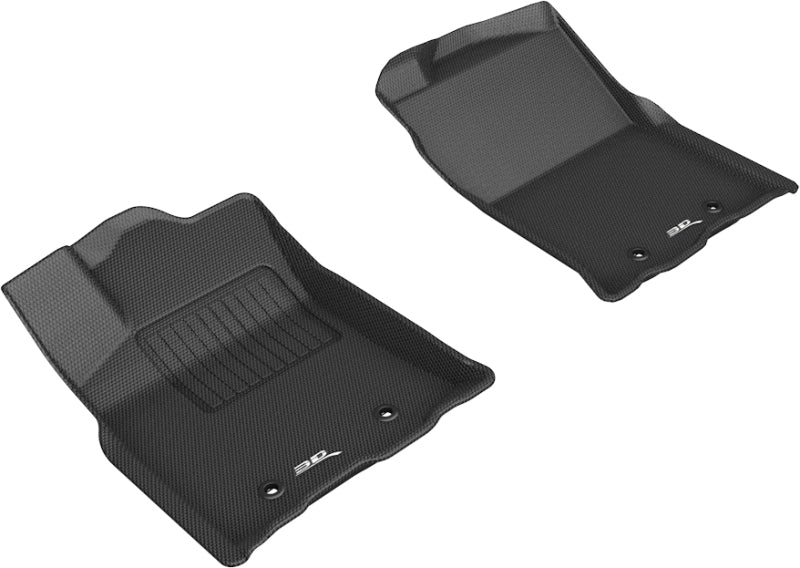 Tapis de sol 3D MAXpider 2018-2020 Toyota Tacoma Access/Double Cab Kagu 1ère rangée - Noir