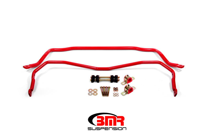 Kit de barres stabilisatrices avant et arrière BMR 64-72 A-Body avec bagues - Rouge