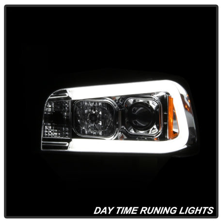 Phares de projecteur Spyder Dodge Charger 06-10 - Barre lumineuse à LED - Chrome PRO-YD-DCH05V2-LB-C