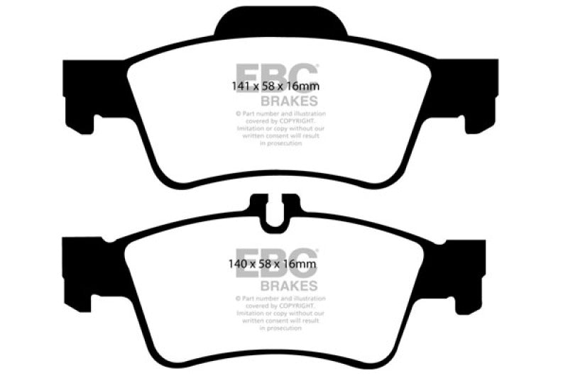 Plaquettes de frein arrière EBC 05-07 Mercedes-Benz CLS500 5.0 Bluestuff