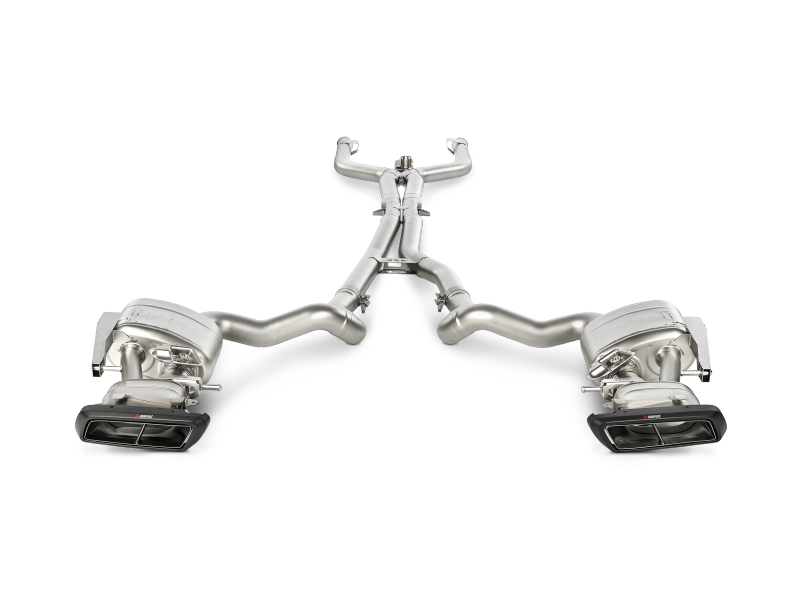 Arrière de catalyseur Akrapovic 15-17 AMG C63 Estate Evolution Line (titane) avec embouts en carbone (tuyau de liaison requis)