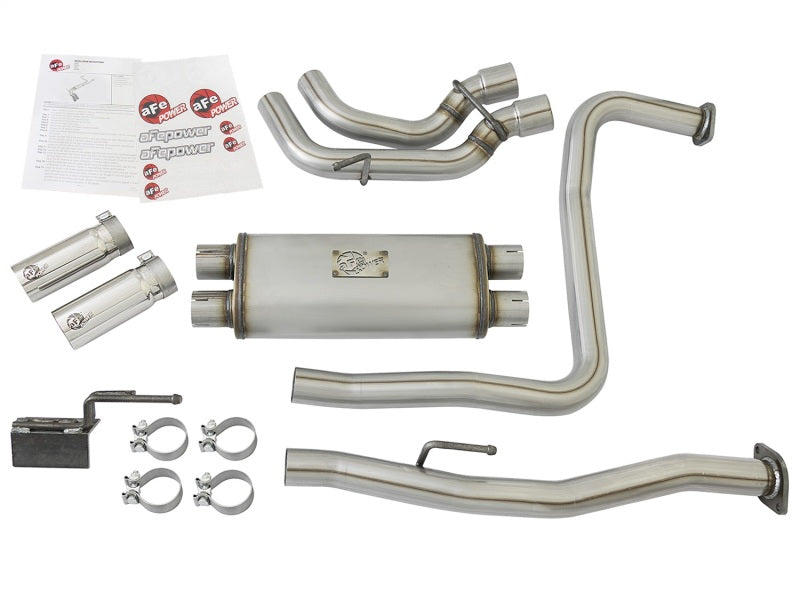 aFe Rebel Series 3in SS Cat-Back Exhaust System w/ Polished Tip 04-15 Nissan Titan V8 5.6L