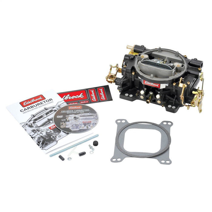 Carburateur Edelbrock Performer Series 4 corps 600 CFM starter manuel finition noire