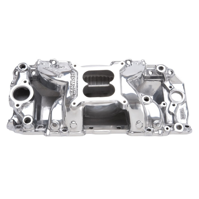 Collecteur d'air à entrefer poli Edelbrock B/B Chev Rect Port RPM