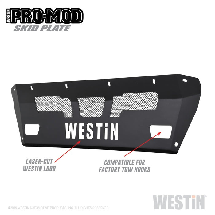 Plaque de protection Westin 15-19 Chevrolet Silverado 2500/3500 Pro-Mod - Noir texturé